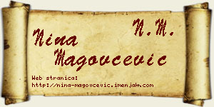 Nina Magovčević vizit kartica